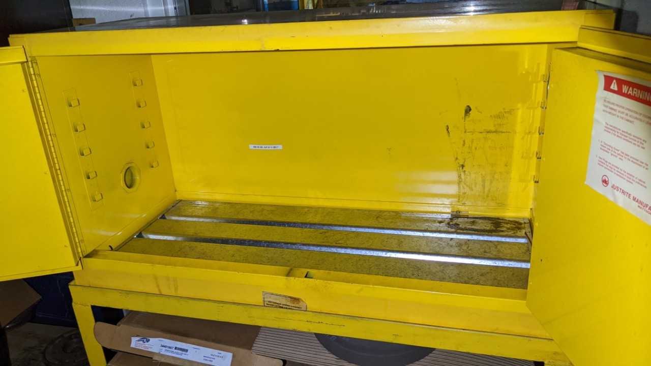 2 door flammable cabinet. 43"x22" - TOOL STORAGE