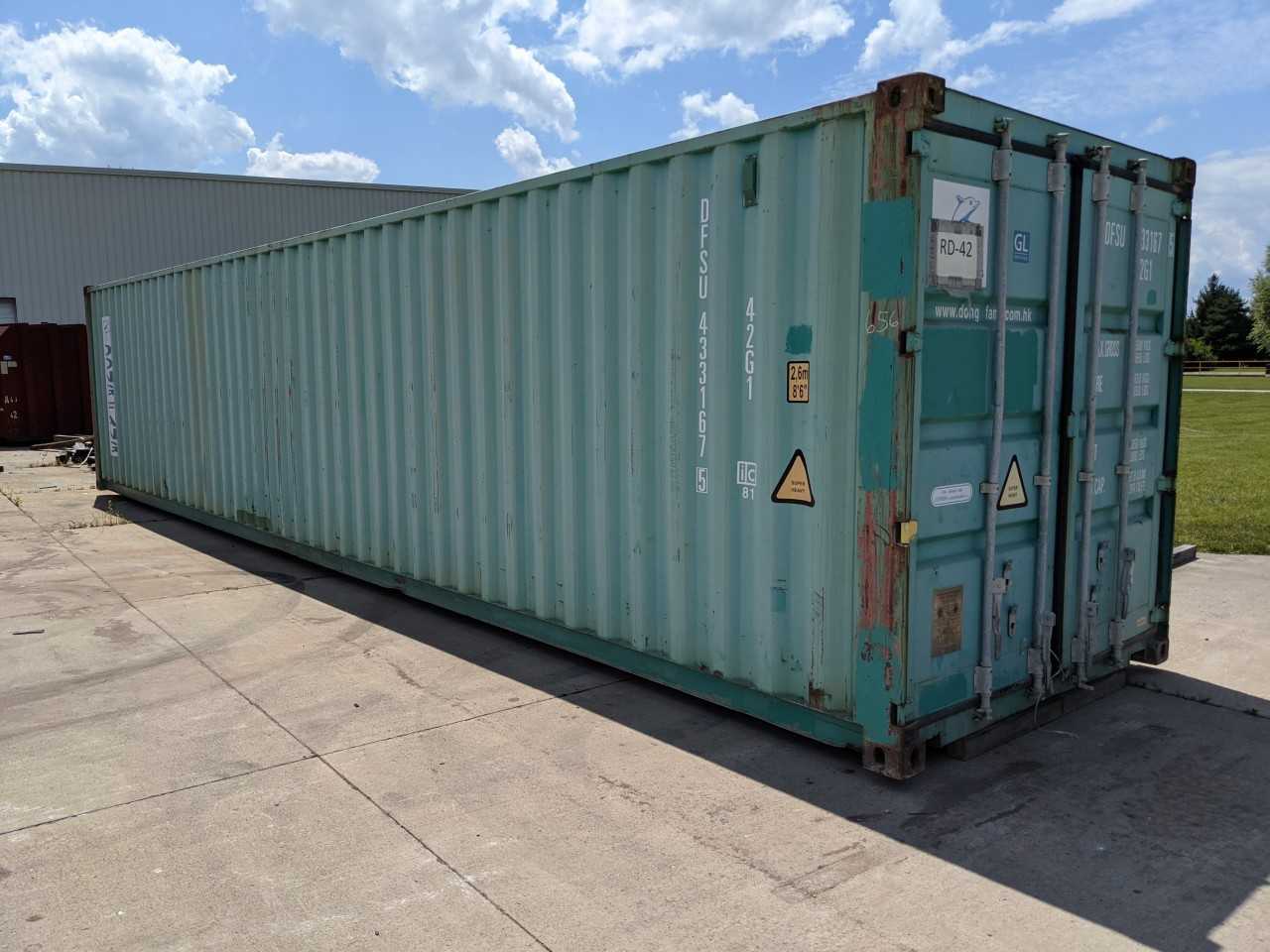 DONG FANG 40FT STANDARD CUBE SHIPPING CONTAINER - INDUSTRIAL PARTS