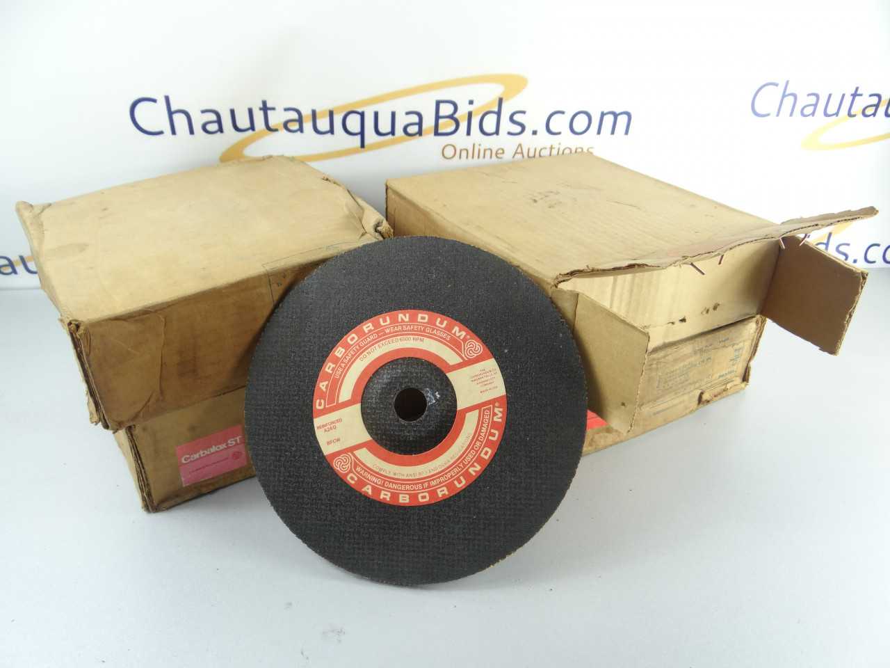Lot of 40 NEW Carborundum Depressed Center Wheels - GRINDING WHEELS