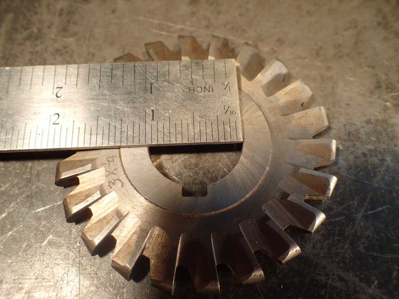 LGT Co 1/4" Circle (1/8" radius) Convex Mill Milling Cutter: 3" OD 1" Arbor Hole - MILLING TOOLS