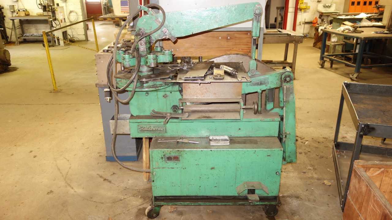 SCOTCHMAN T314 3HP 35TON HYDRAULIC IRONWORKER 220V-AC (NEW REPLACEMENT ARM NOT SHOWN BUT INCLUDED- MAKES UNIT FULLY FUNCTIONING) - IRONWORKERS