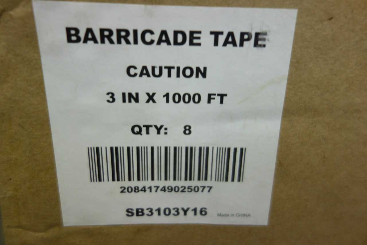 PALLET OF BARRICADE TAPE - SAFETY EQUIPMENT