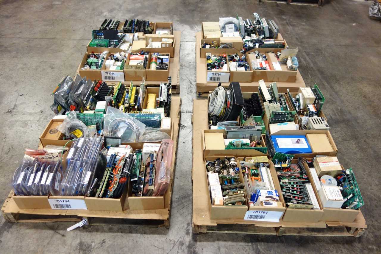 4 PALLETS OF ASSORTED AUTOMATION - INDUSTRIAL PARTS