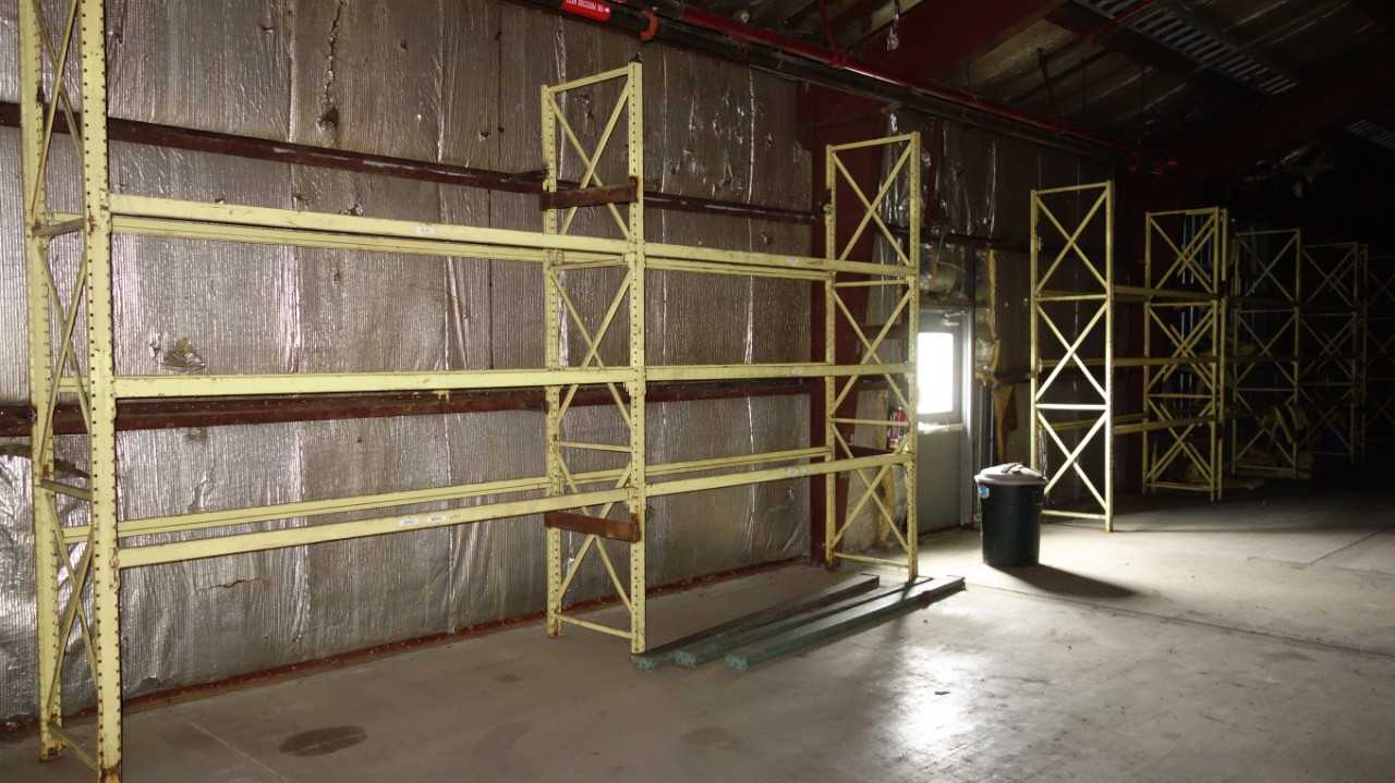45FT OF STEEL RACKING - 9ft Sections, 12' HIGH x 3' DEEP - PALLET RACKING
