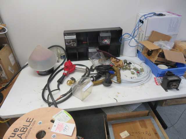 Rack, desk and contents - MISCELLANEOUS