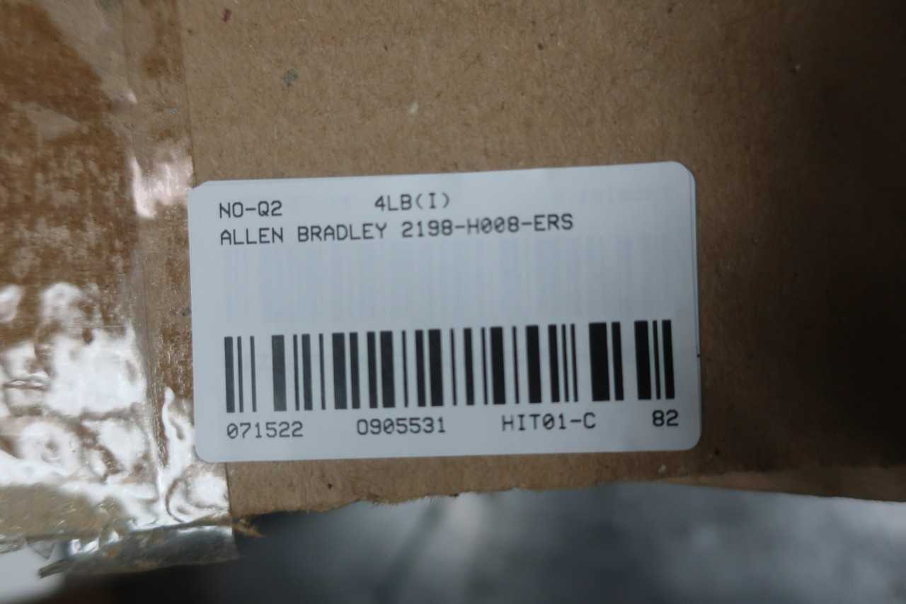 ALLEN BRADLEY 2198-H008-ERS KINETIX 5500 195-264/324-528V-AC 0-460V-AC 3PH SERVO DRIVES AND AMPLIFIER - MOTOR DRIVES