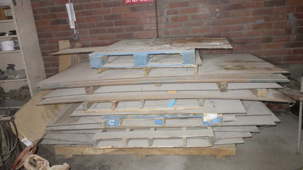 LOT OF ASSORTED STEEL PLATES (ALL PALLETS) - MACHINING ACCESSORIES & TOOLING