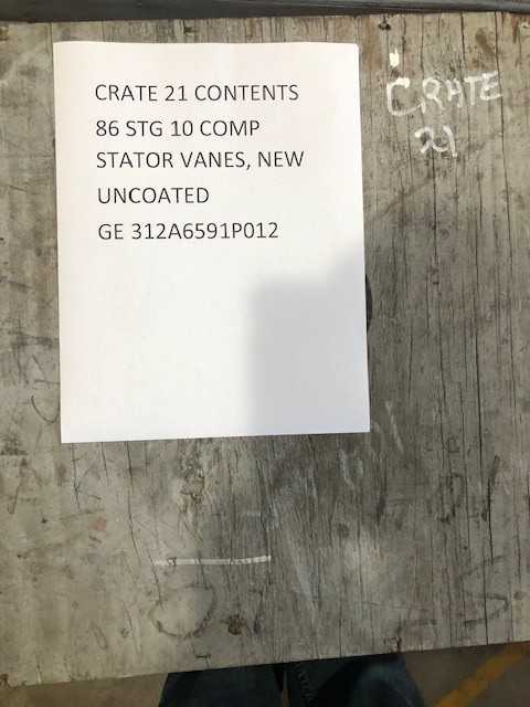 Stage 10 Compressor Stator Vanes - STEAM TURBINES