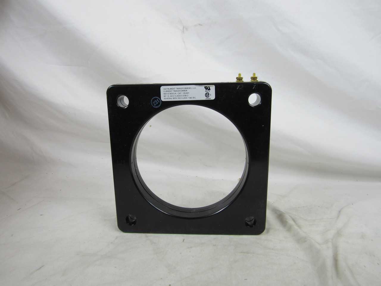 Quantity of 3 New Surplus Instrument Transformers 125-601 Current Transformer 600:5A 600V - CONTROL TRANSFORMERS