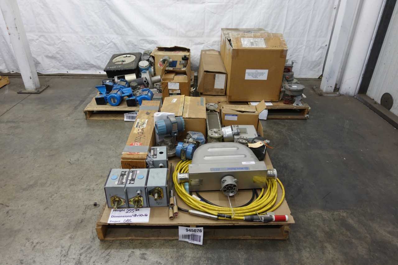 3 PALLETS OF ASSORTED INSTRUMENTATION - INSTRUMENTATION