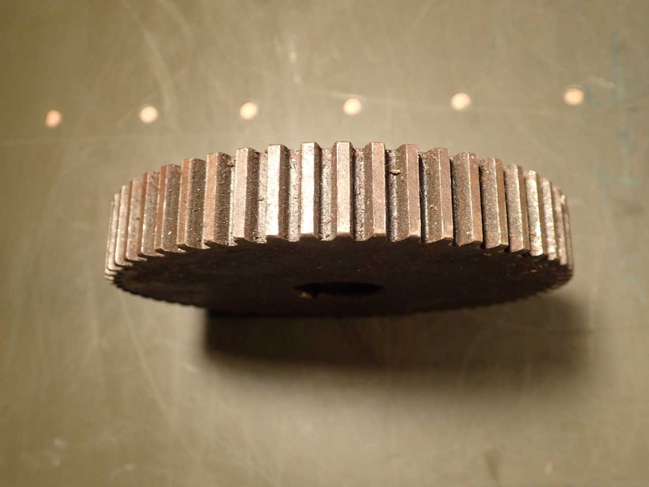 59-Tooth Lathe Change Gear: 5-1/2" OD, 1-1/8" 4-Way Keyed Bore, 7/8" Thick - LATHE PARTS