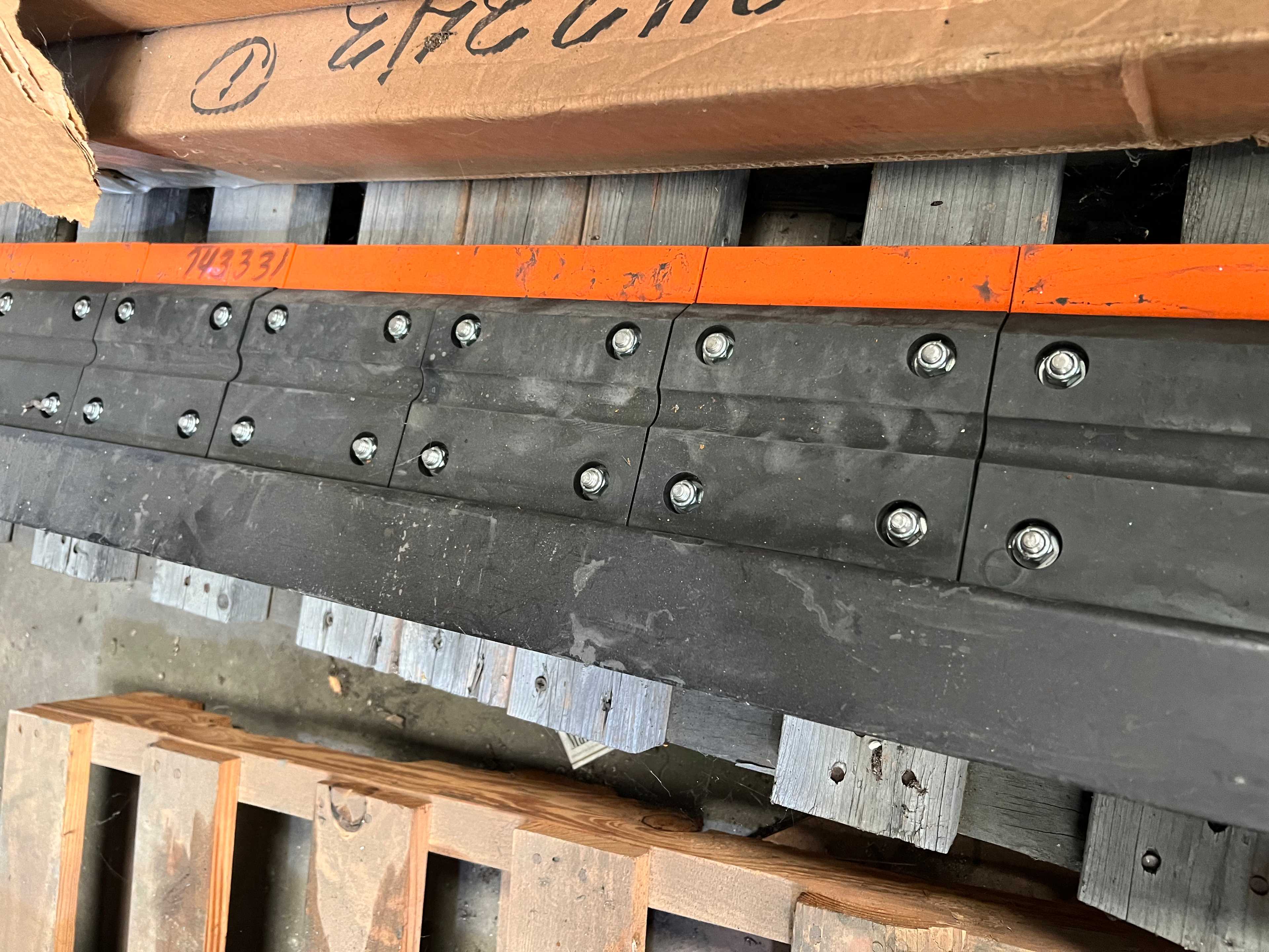 MARTIN VEE PLOW FOR BELT FEEDER (3) & CLEANER BLADE - CONSTRUCTION EQUIPMENT ATTACHMENTS