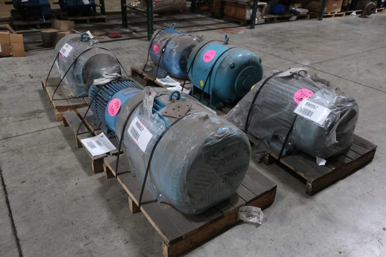 LOT OF 6 ASSORTED 575V ELECTRIC MOTORS - ELECTRIC MOTORS