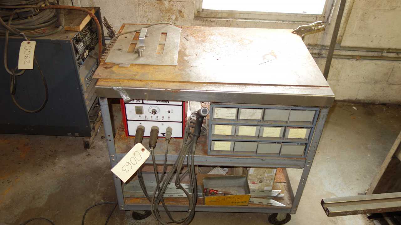 NELSON NCD 60-000 MOBILE STUD WELDER WORK STATION - STUD WELDING MACHINE
