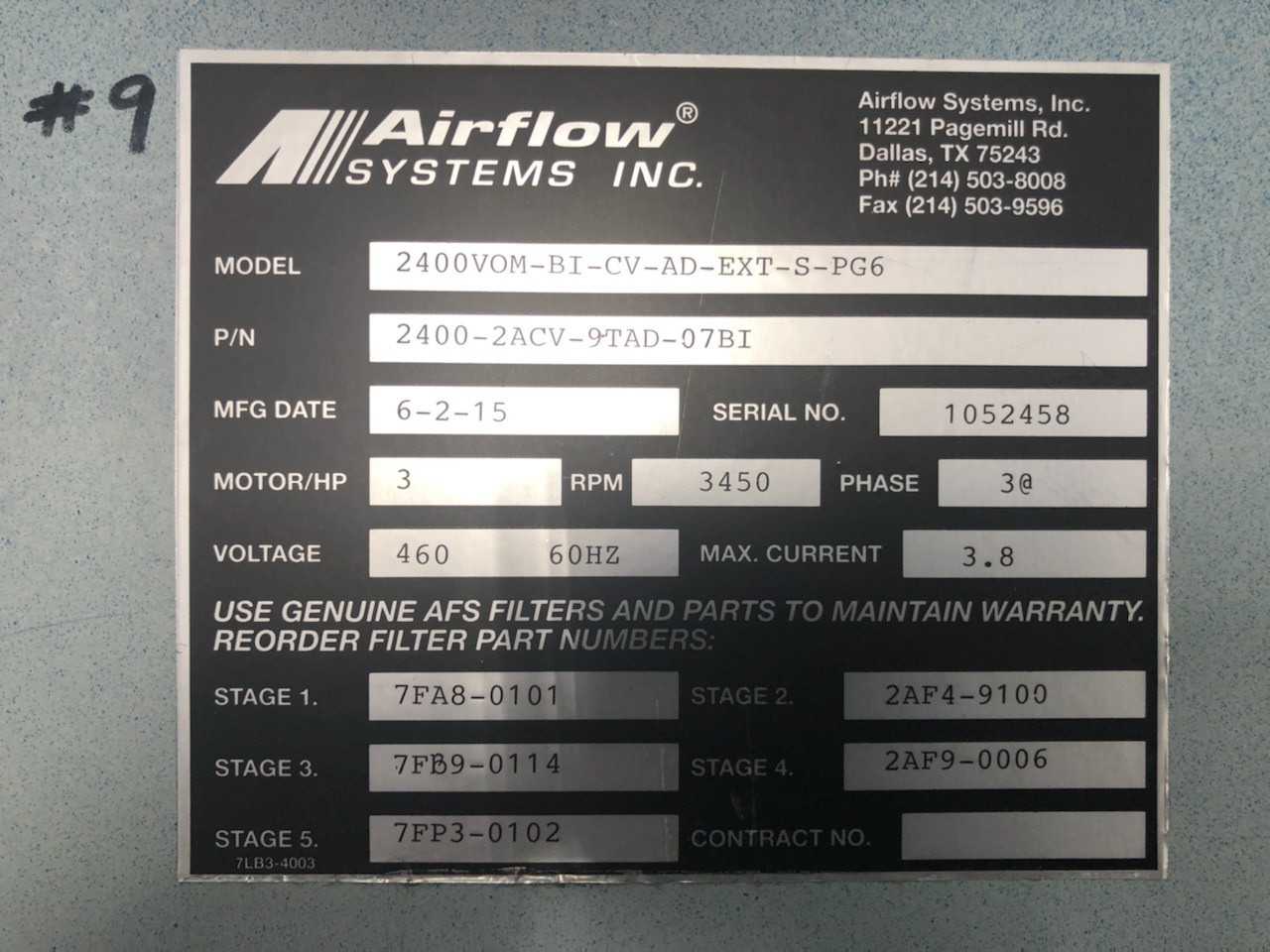 Coolant Mist Extractors Lot of 3 - MACHINING ACCESSORIES & TOOLING