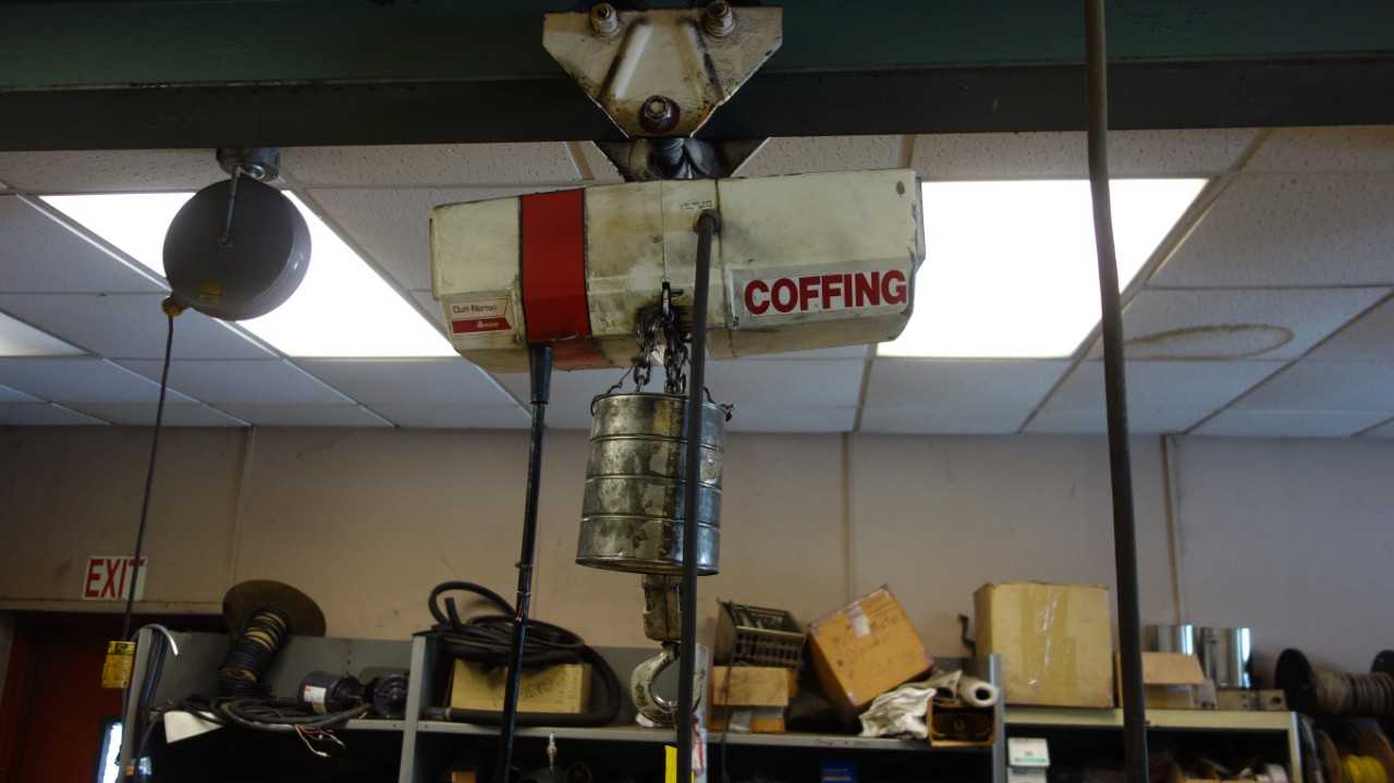 COFFING EX-2008-6 1 TON ELECTRIC HOIST - LIFTING EQUIPMENT