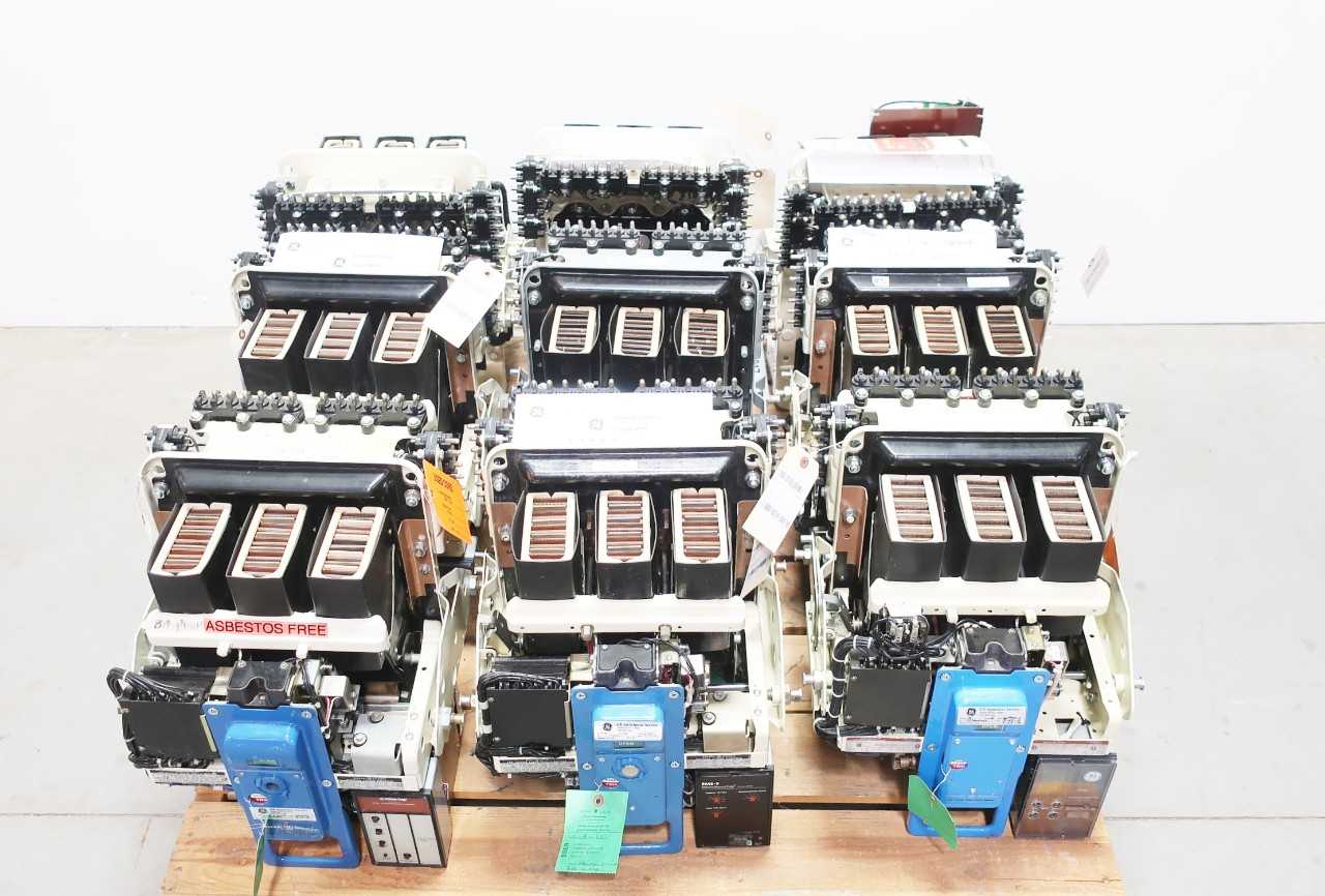 LOT OF 9 GE AK-25 LOW VOLTAGE POWER CIRCUIT BREAKERS 600A - CIRCUIT BREAKERS