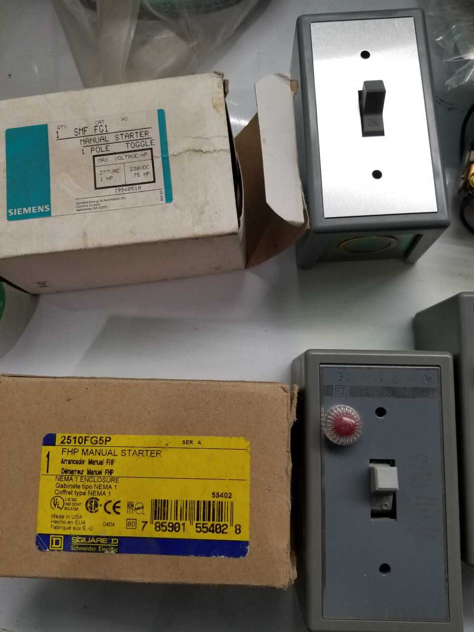 ASSORTMENT OF MANUAL STARTERS (QTY - 45) - MISCELLANEOUS