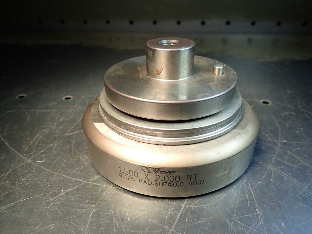 Wilson Tool 1.496" x 1.996" Rectangular Turret Punch Die & Stripper Set, 5" Base - MACHINING ACCESSORIES & TOOLING