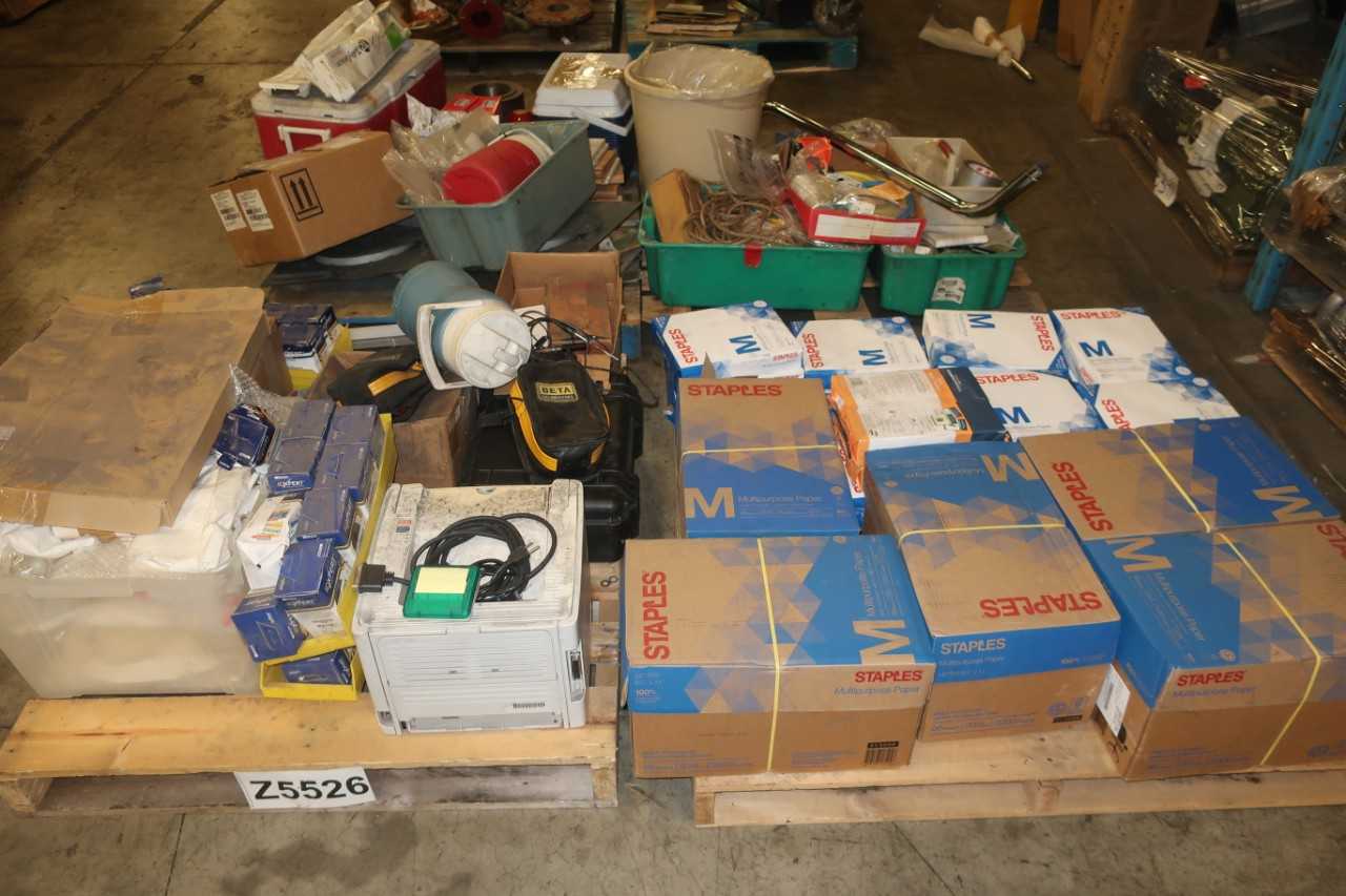 4 PALLETS OF MISCELLANEOUS OFFICE EQUIPMENT - MISCELLANEOUS