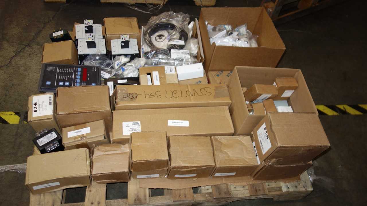 1 PALLET OF ASSORTED EATON ELECTRIC PARTS, SENSORS, KITS - ELECTRIC MOTORS
