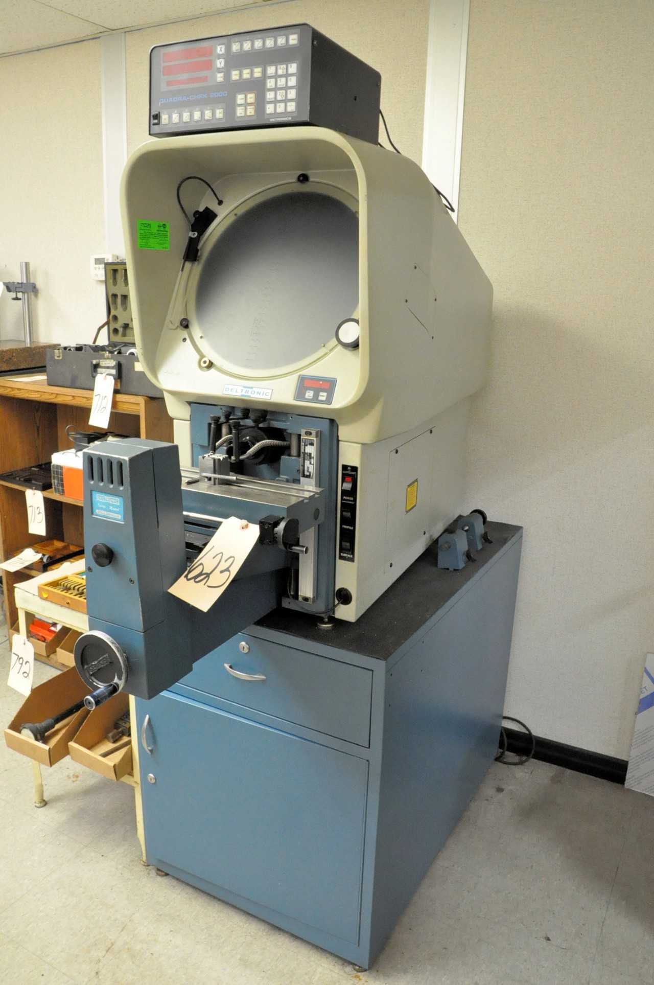 Deltronic Optical Comparator with Quadra Chek 2000 2 Axis Digital Positioning Readout - PROCESS EQUIPMENT