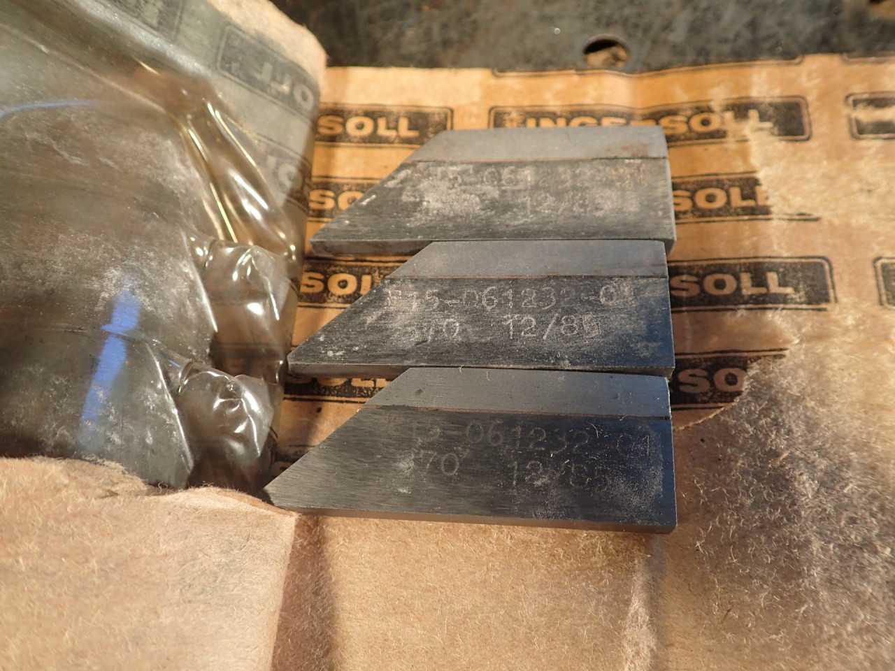 3-Pack of Ingersoll F15-061232-01 Blade Style Carbide Inserts New Old Stock - MACHINE TOOLING