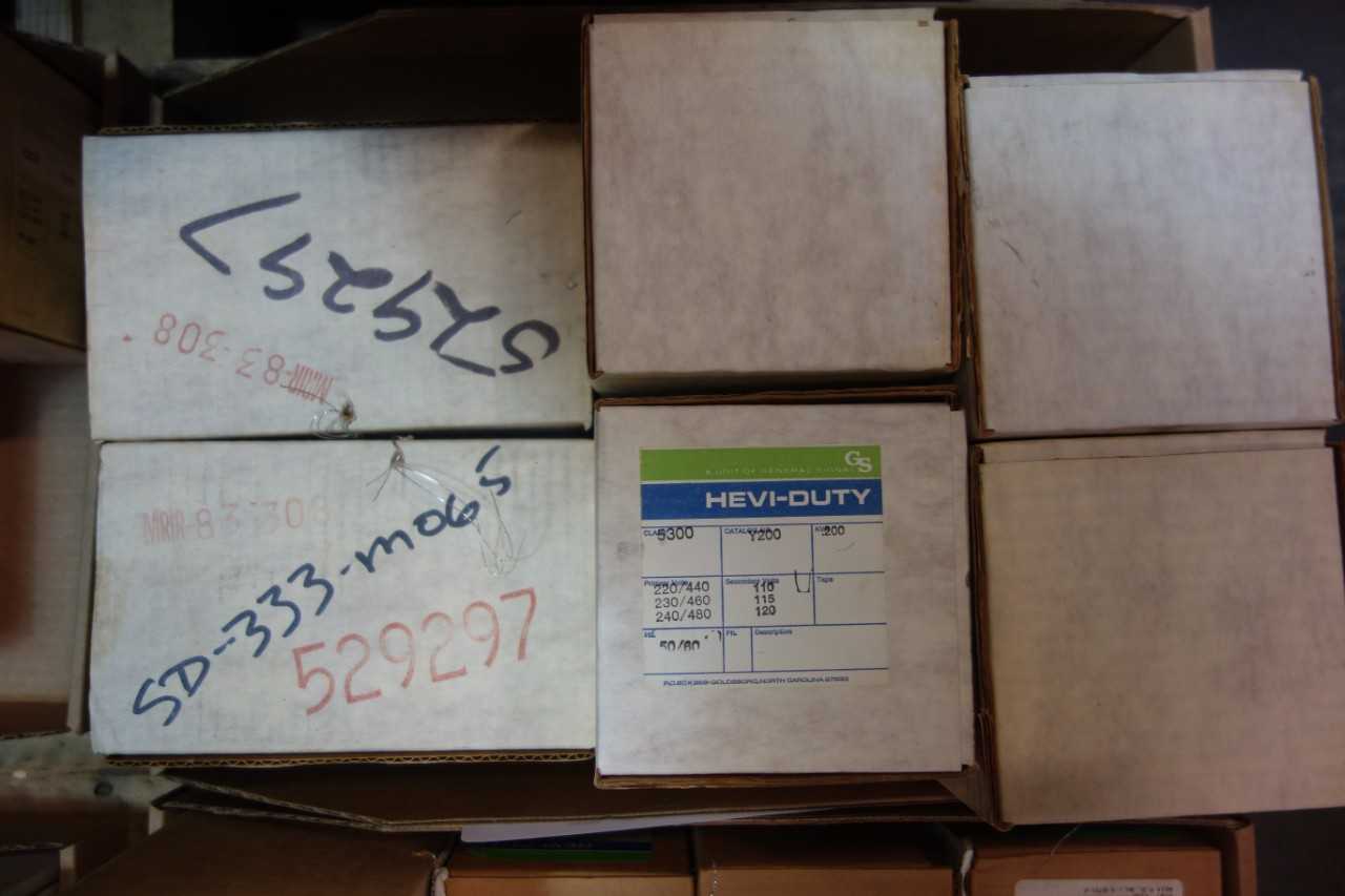 LOT OF GS GENERAL SIGNAL Y200 HEVI-DUTY 1PH 200VA 240/480V-AC 120V-AC VOLTAGE TRANSFORMER - CONTROL TRANSFORMERS