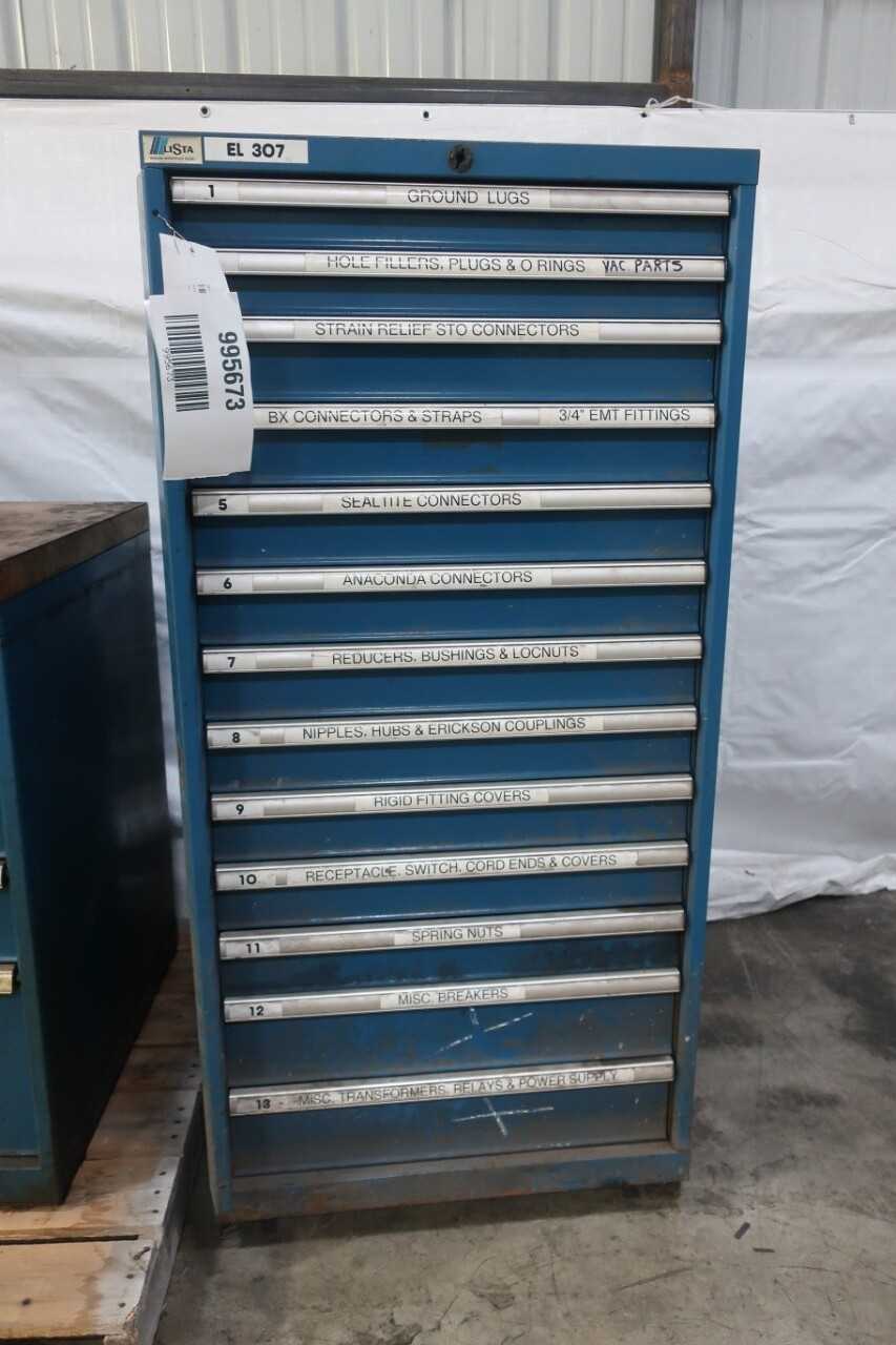 LOT OF 4 LISTA TOOL CABINETS - TOOL STORAGE