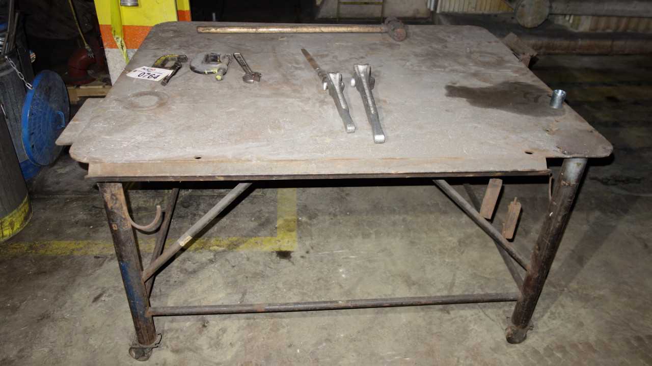 ROLLING WORK TABLE WITH CONTENTS - PLANT & FACILITY