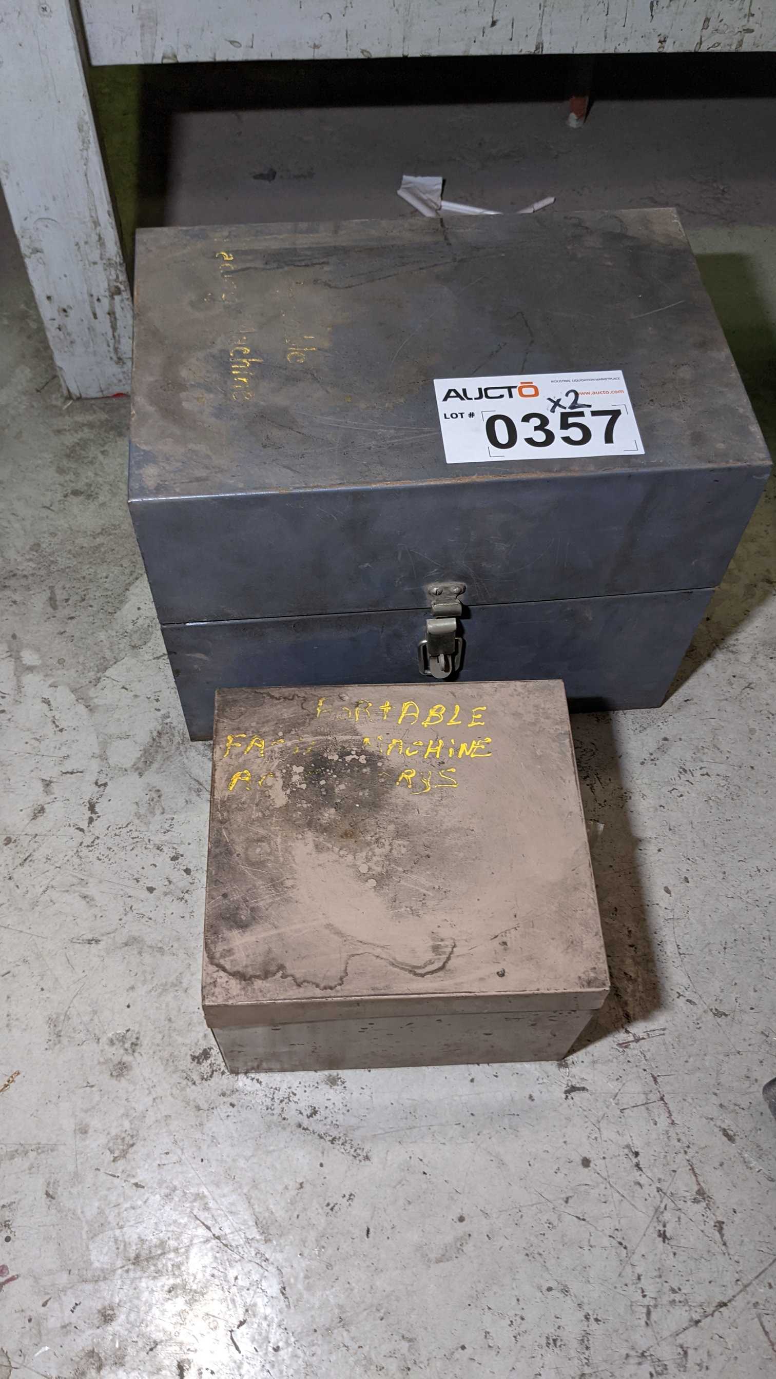 LOT OF PORTABLE FACING MACHINE AND ACCESSORIES - FACING LATHE