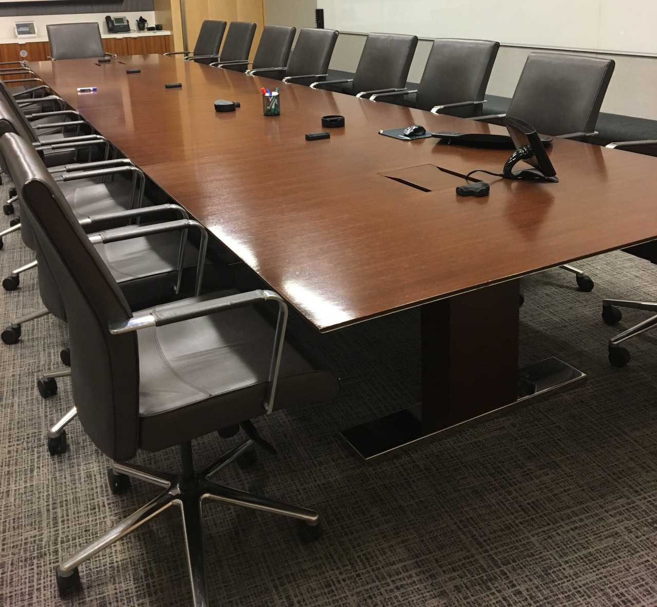 Meeting room tables and matching credenzas - PLANT & FACILITY EQUIPMENT