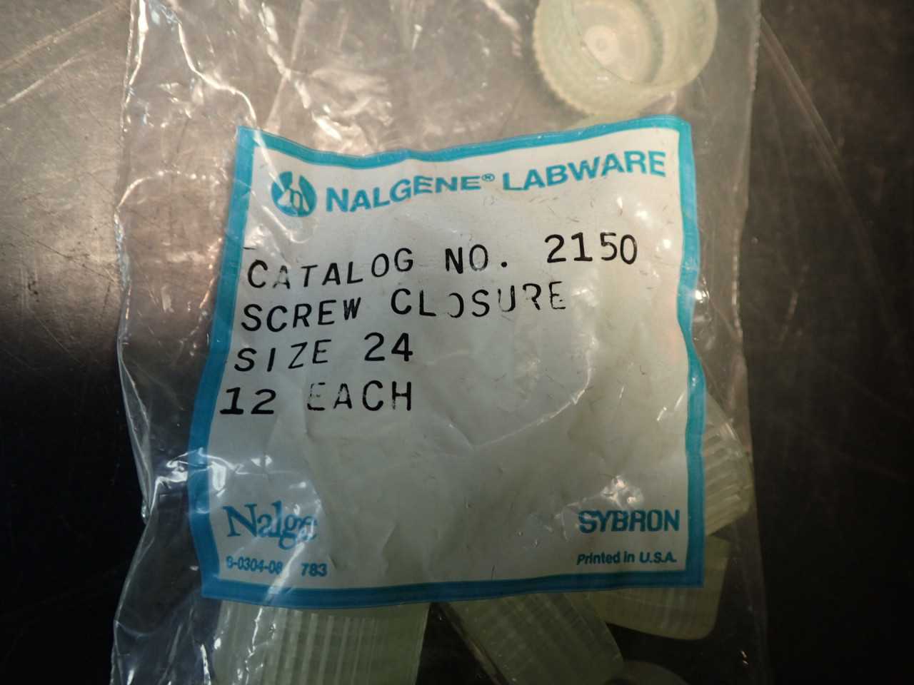 12-Pack of Nalgene Labware 2150 Screw Closure Lids Size 24 New! - LAB & SCIENTIFIC