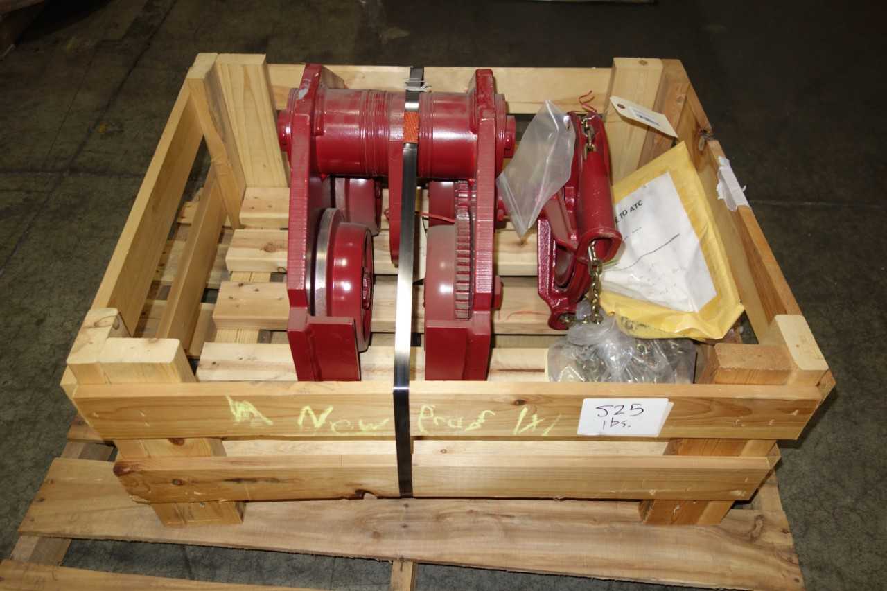 OVERHEAD CRANE TROLLEY DRIVE AND IDLER ASSEMBLY - LIFTING EQUIPMENT