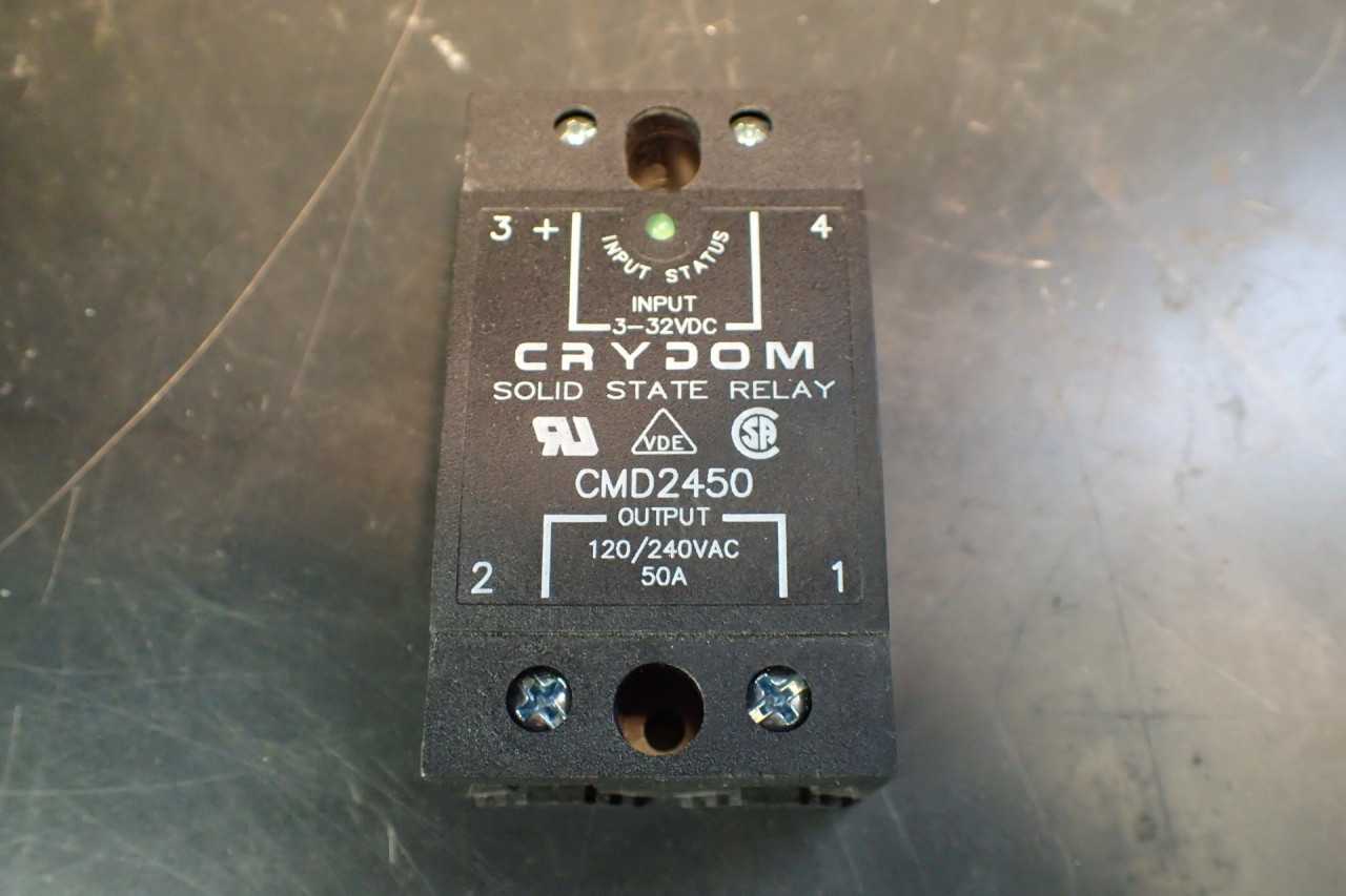 Crydom CMD2450 280VAC 50A Solid State Relay, NOS - New Old Stock - ELECTRICAL COMPONENTS