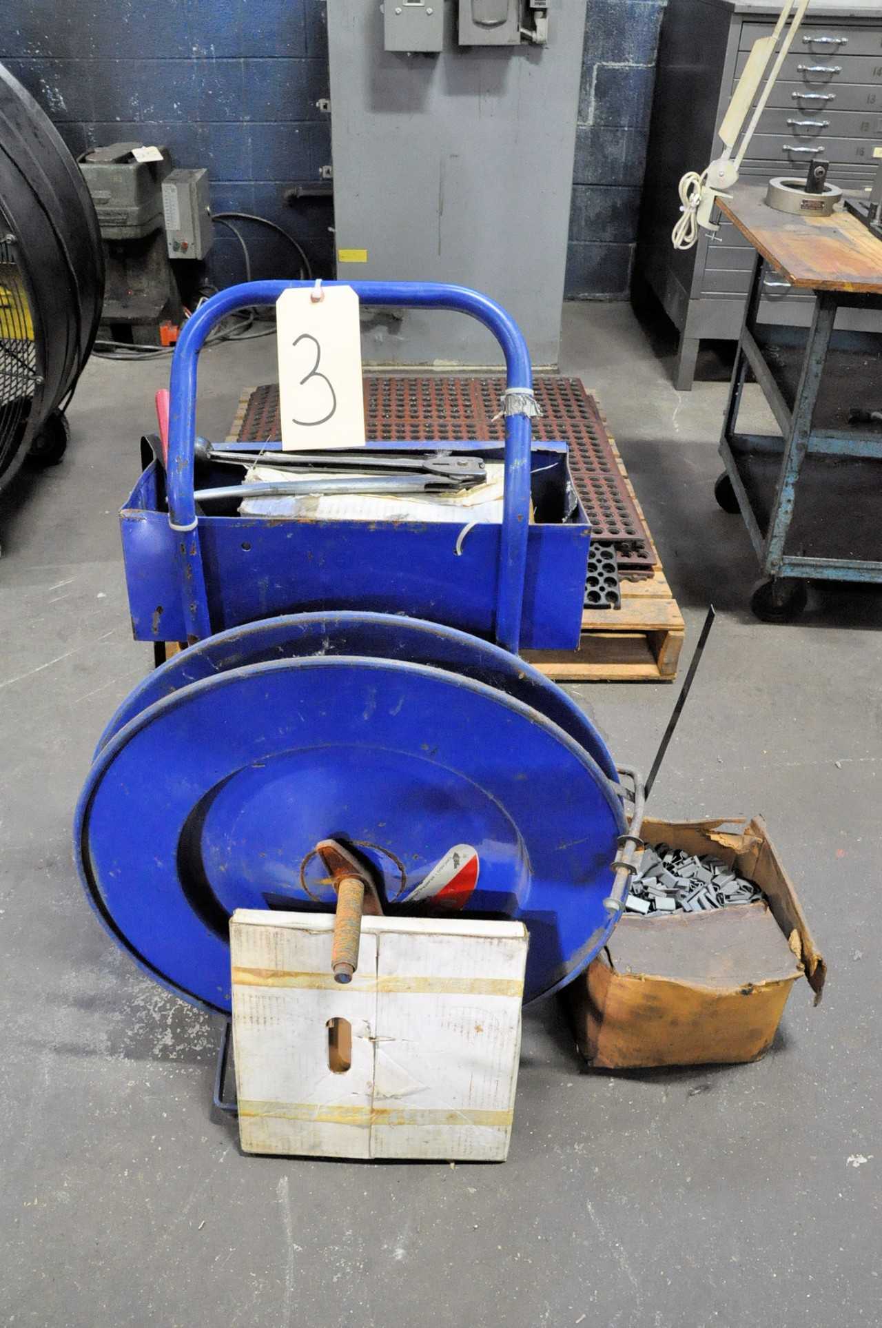 Steel Banding Cart with Banding Clips and Tools - ELECTRIC POWER TOOLS