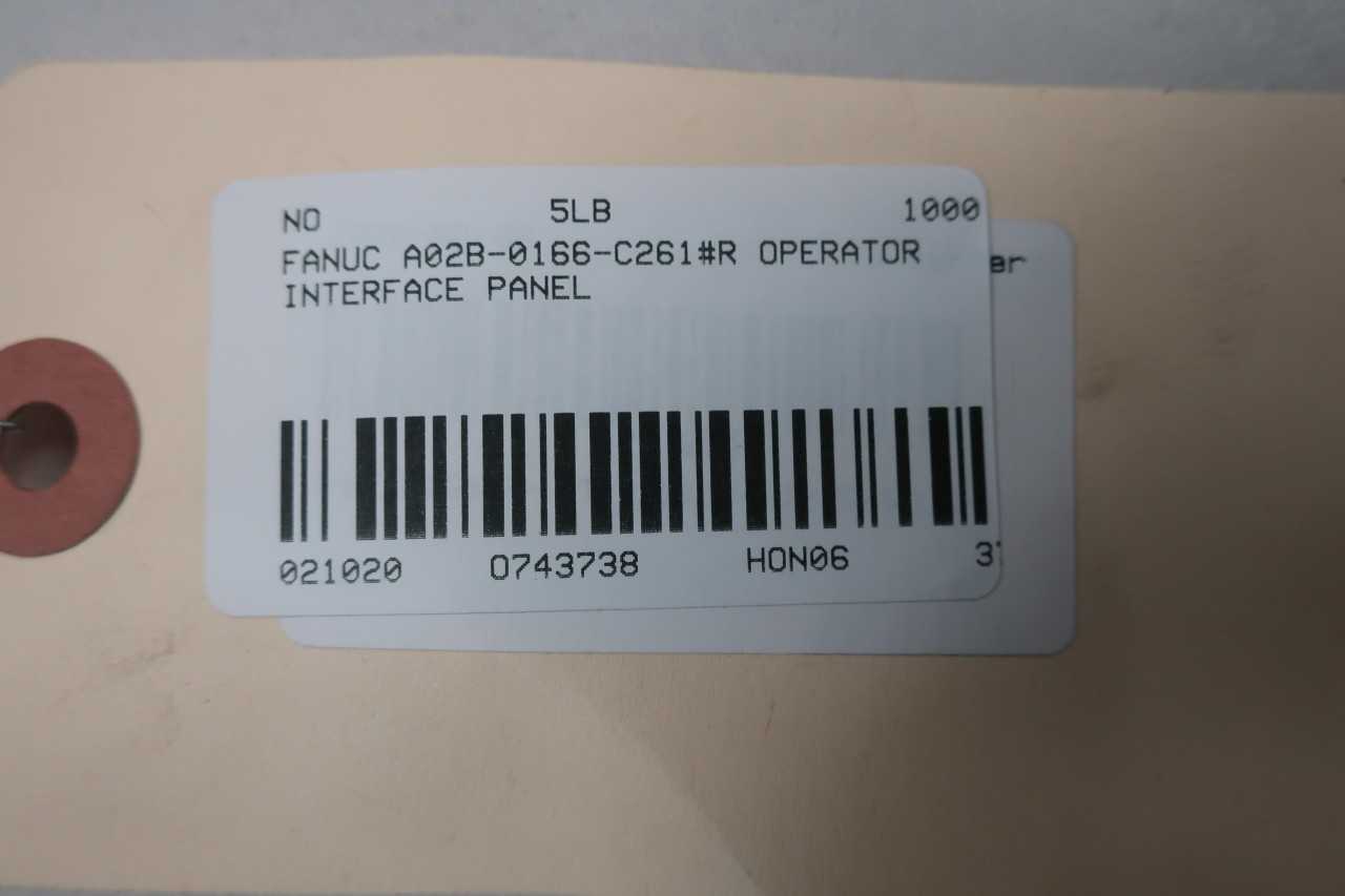 FANUC A02B-0166-C261#R OPERATOR PANEL - AUTOMATION & CONTROLS