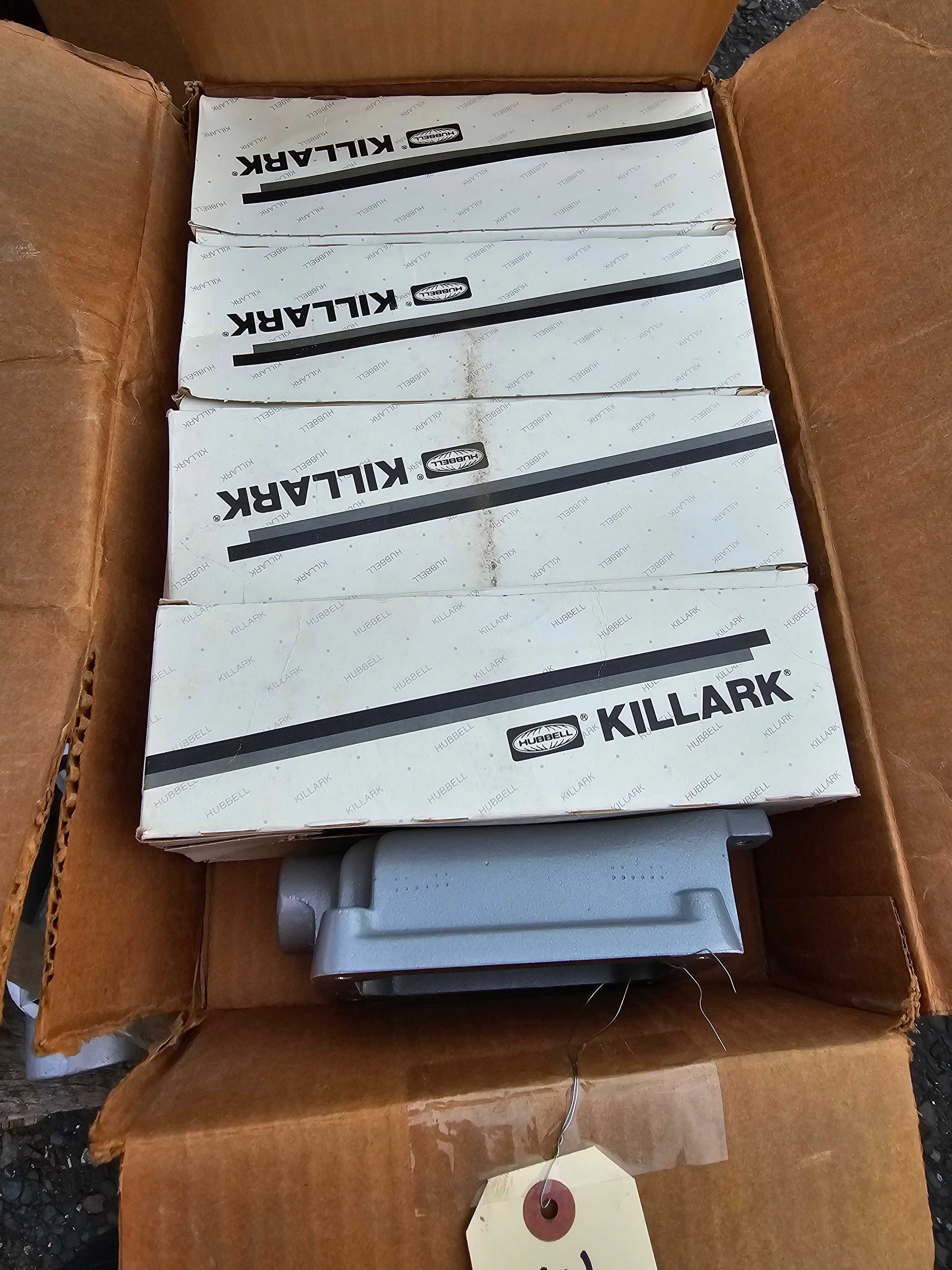 LOT OF 3 BOXES OF KILLARK FXB-1 SEAL-X CONTROL BOXES & 5 CONDUIT BODIES - ELECTRICAL COMPONENTS