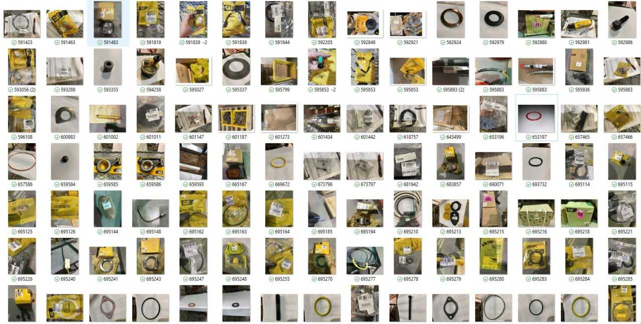 Caterpillar Indirect Material List - Bulk Offering 1443 Parts - INDUSTRIAL PARTS