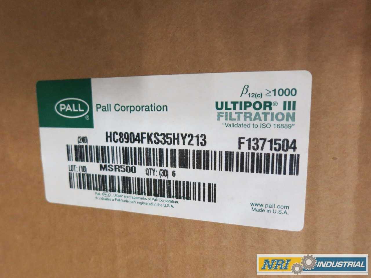NEW PALL ULTIPOR III HYDRAULIC FILTER ELEMENT - PROCESS EQUIPMENT