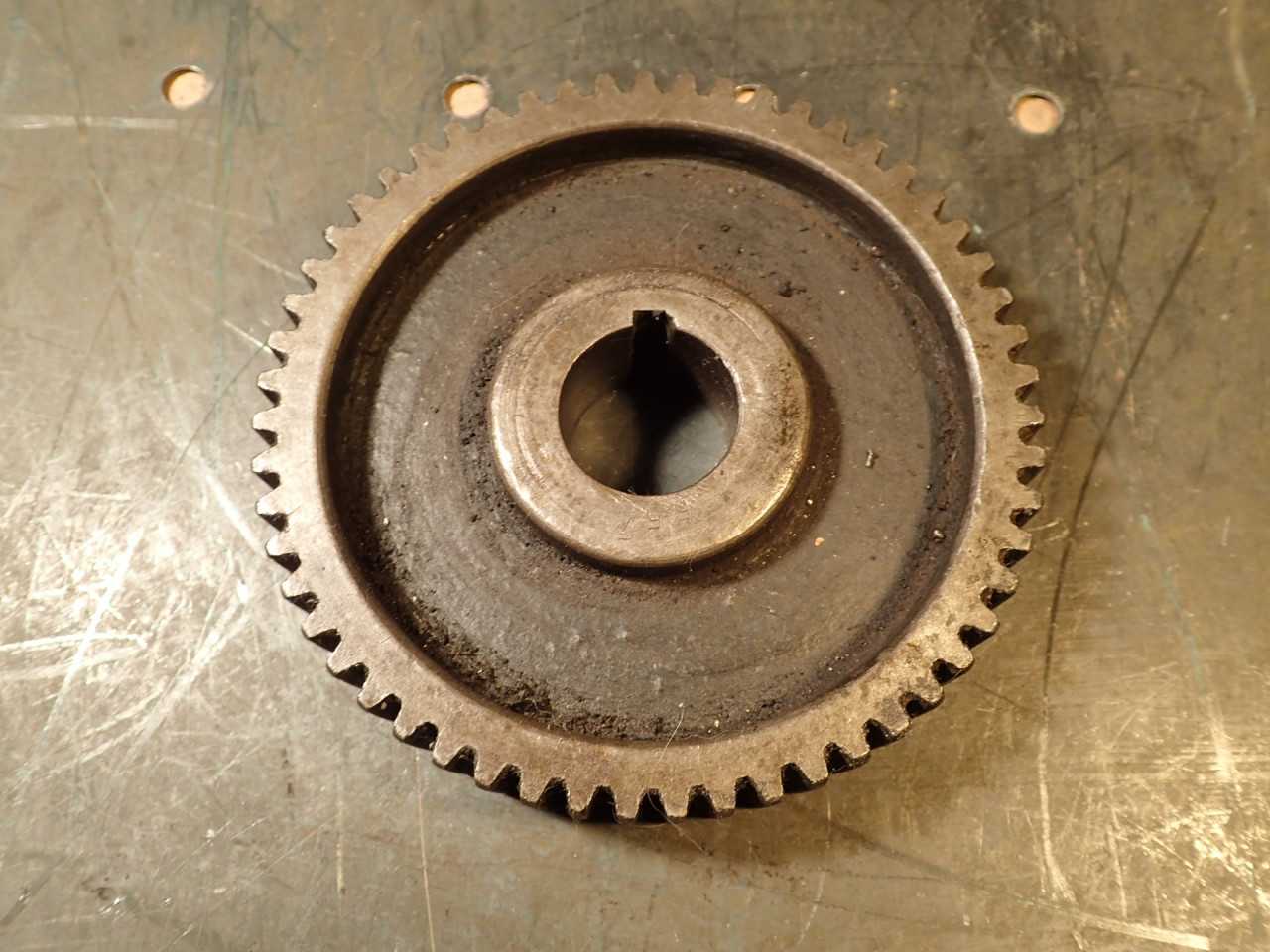 55-Tooth Lathe Change Gear: 4-7/16" OD 1" Keyed Bore 15/16" Thick - LATHE PARTS