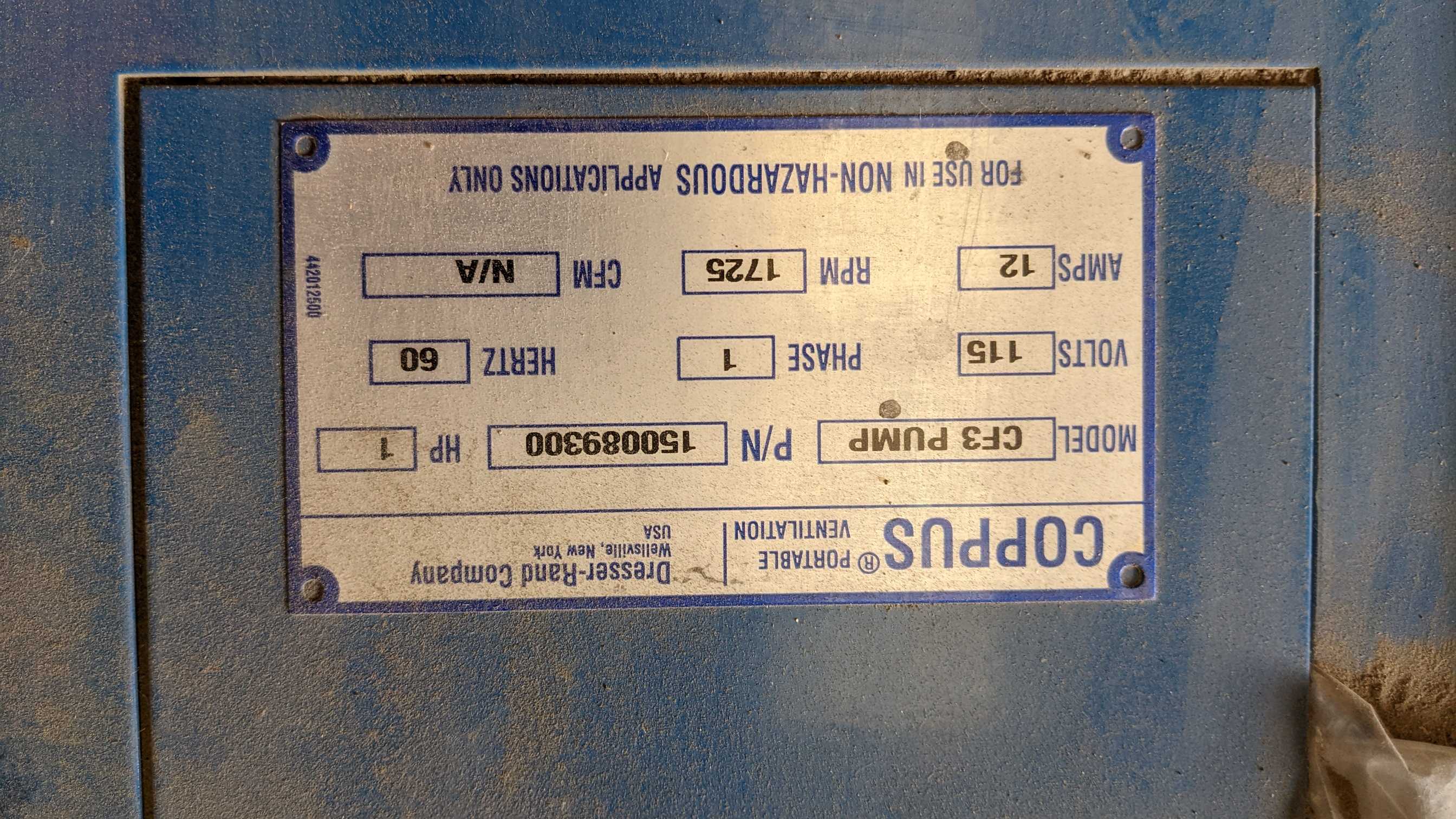 COPPUS PORTABLE VENTILATION - BLOWER FAN