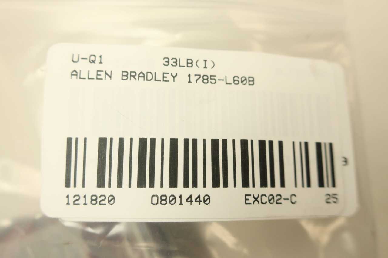 ALLEN BRADLEY 1785-L60B SER C PROCESSOR MODULE - AUTOMATION & CONTROLS