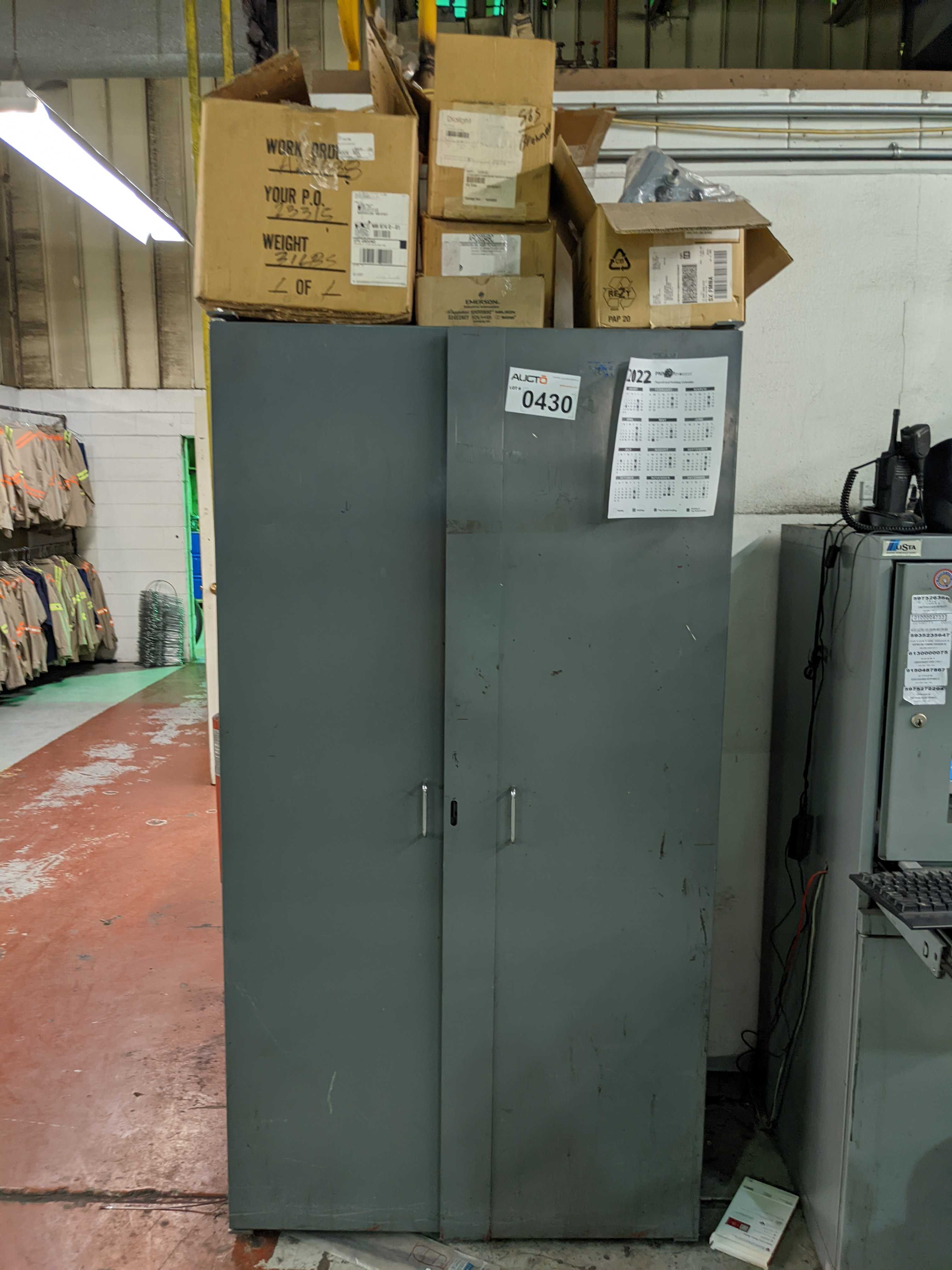 CABIBNET AND CONTENTS - ELECTRICAL COMPONENTS