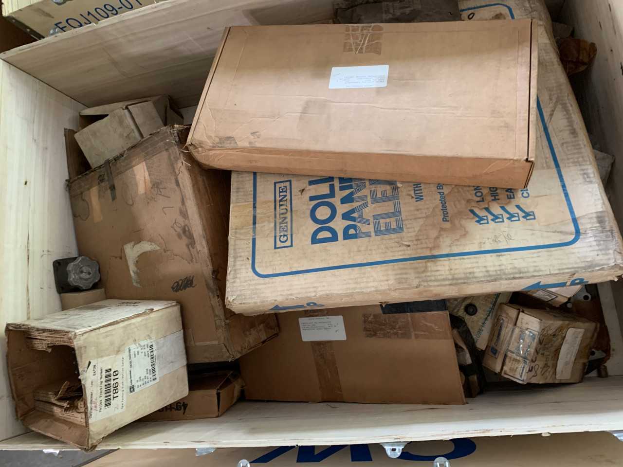 CRATE OF ELECTRICAL AUTOMATION EQUIPMENT PARTS - ELECTRICAL COMPONENTS