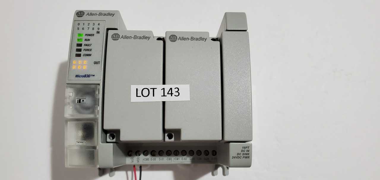 Allen Bradley Micro 830 2080-LC30-16QVB PLC - AUTOMATION & CONTROLS Allen Bradley Micro 830 2080-LC30-16QVB PLC - AUTOMATION & CONTROLS