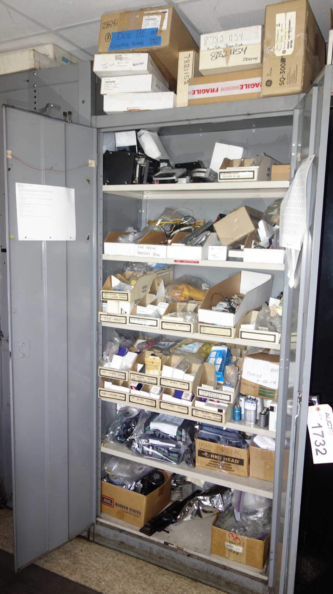 CABINET WITH CONTENTS, ELECTRICAL MRO, PLCS - ELECTRICAL COMPONENTS