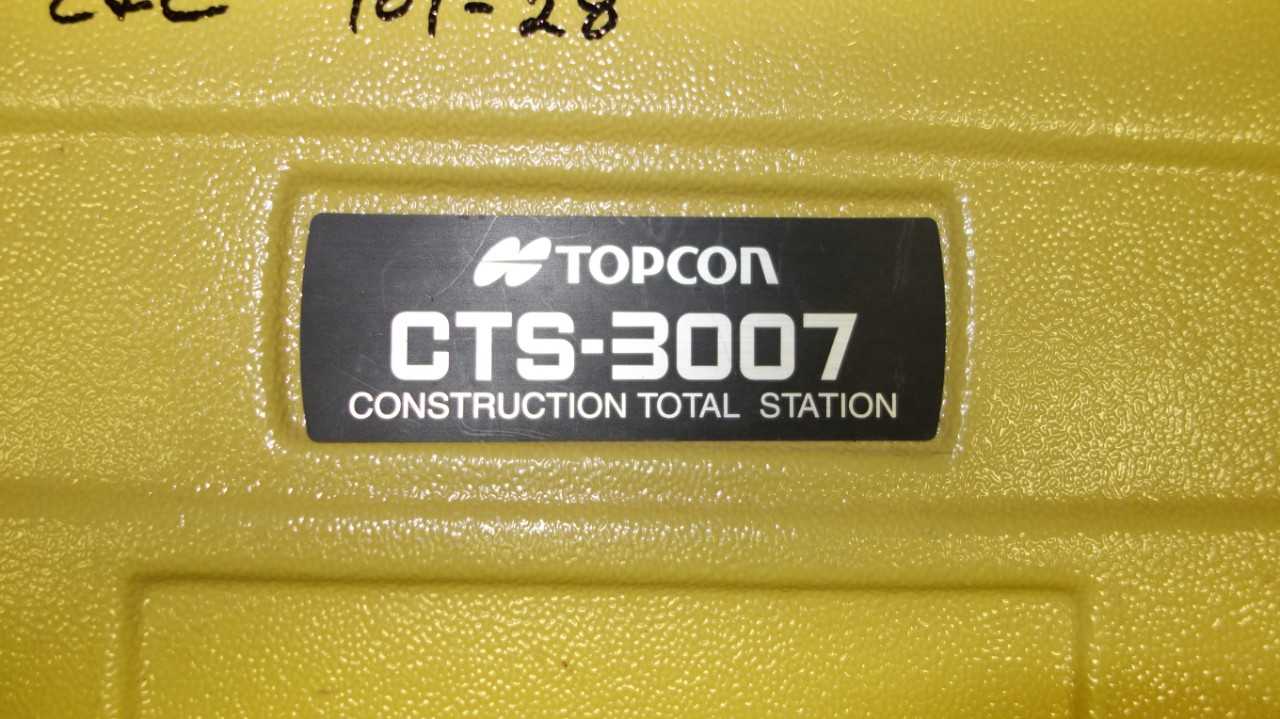 TOPCON CTS-3007 CONSTRUCTION TOTAL STATION, COMPLETE W/ ALL ACCESSORIES - ELECTRIC POWER TOOLS