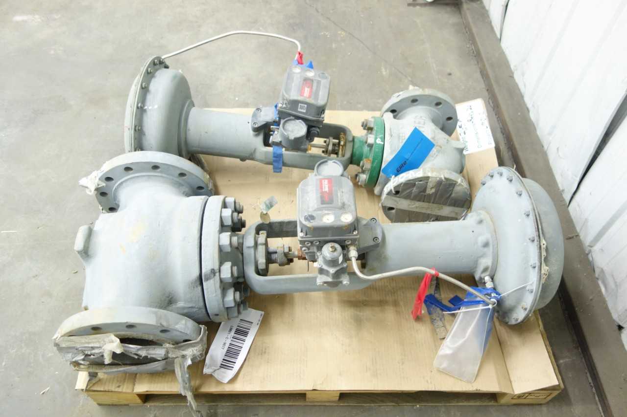 PALLET OF FISHER CONTROL VALVES - CONTROL VALVE