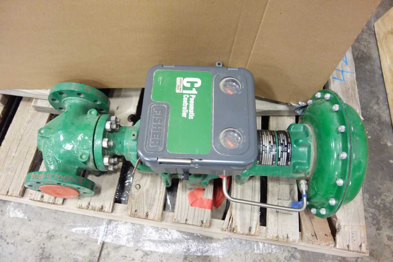FISHER 2 IN CONTROL VALVE ACTUATOR 667 WITH PNEUMATIC CONTROLLER - VALVES